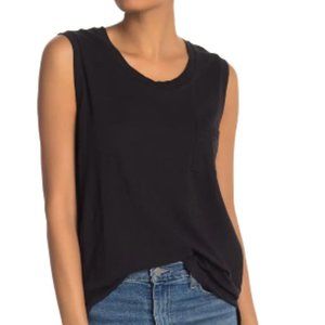 Madewell - Whisper Cotton Crewneck Pocket Muscle Tank - XXL